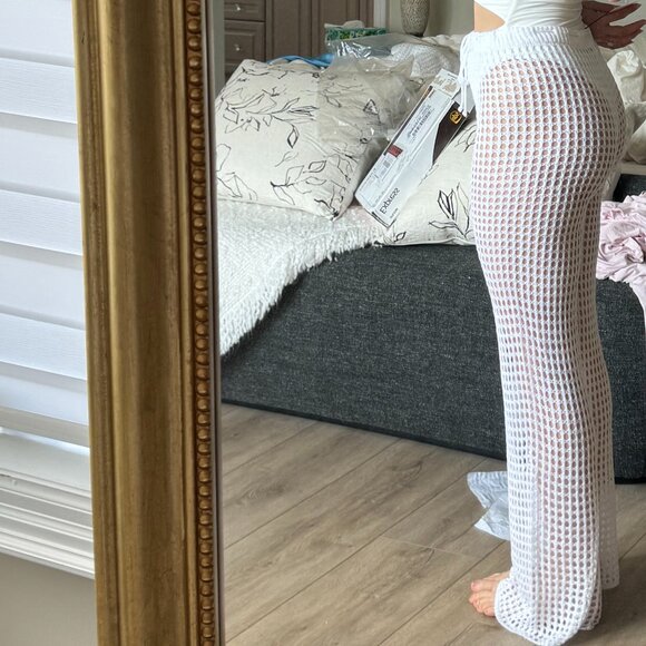 NWT Superdown White Crochet Pants - Picture 9 of 9